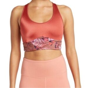 NEW Maaji Lily Buds Jitter Reversible High Impact Sports Bra Bikini Top Medium M